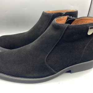 Suede boots.
